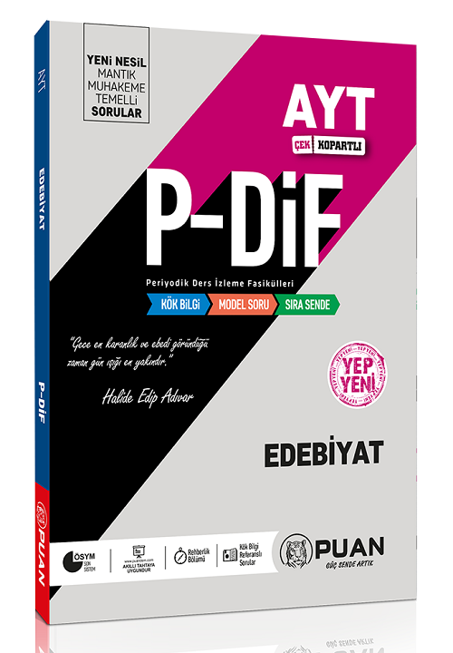 Puan YKS AYT Edebiyat PDİF Konu Anlatım Fasikülleri Puan Yayınları