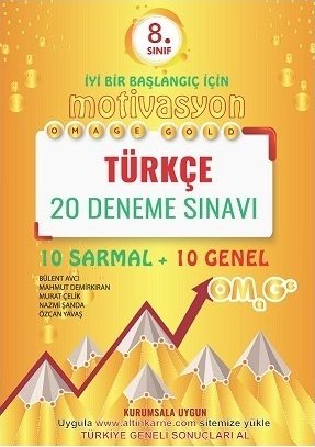 Omage 8. Sınıf Türkçe Motivasyon 20 Deneme Omage Yayınları