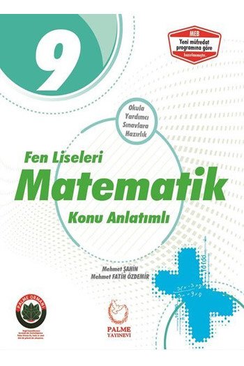 Palme 9. Sınıf Fen Liseleri Matematik Konu Kitabı Palme Yayınları