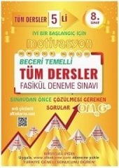 Omage 8. Sınıf Tüm Dersler Motivasyon Gold 5 li Fasikül Denemesi Omage Yayınları