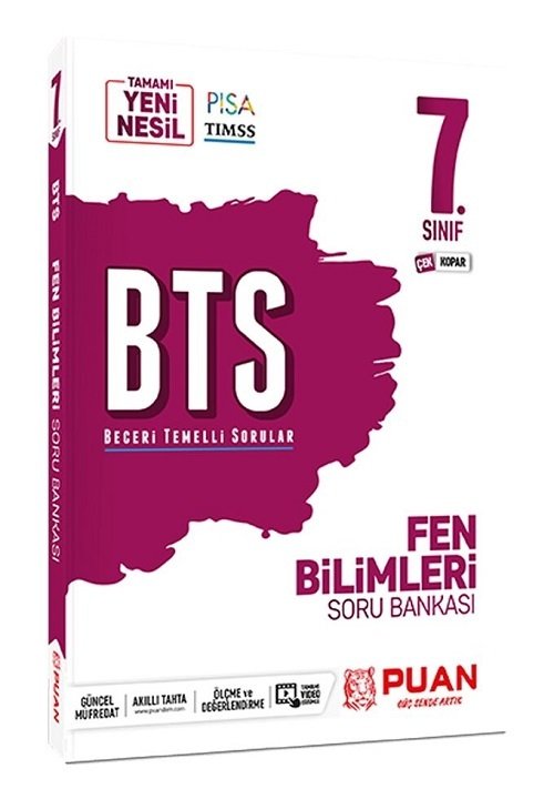 Puan 7. Sınıf Fen Bilimleri BTS Soru Bankası Puan Yayınları