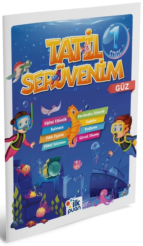 İlk Puan 1. Sınıf Tatil Serüvenim Güz Tatil Kitabı İlk Puan Yayınları