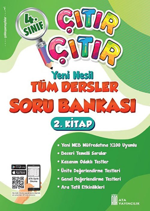 Ata Yayıncılık 4. Sınıf Tüm Dersler Çıtır Çıtır Soru Bankası 2. Kitap Ata Yayıncılık