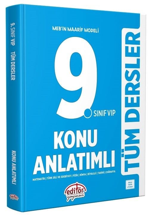 Editör 9. Sınıf Tüm Dersler VIP Konu Anlatımlı Editör Yayınları