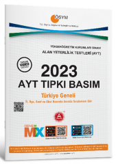 A Yayınları 2023 YKS AYT Tıpkı Basım Çıkmış Sorular A Yayınları