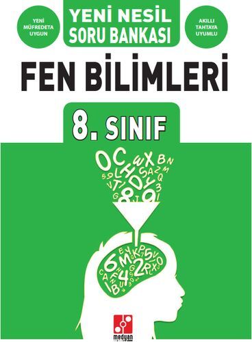 SÜPER FİYAT - Medyan 8. Sınıf Fen Bilimleri Yeni Nesil Soru Bankası Medyan Yayınları