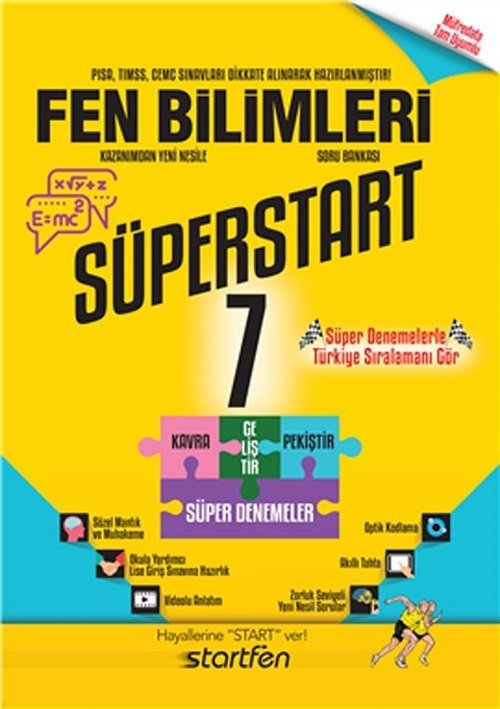 Startfen 7. Sınıf Fen Bilimleri Süperstart Soru Bankası Startfen Yayınları