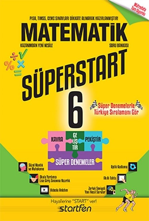 Startfen 6. Sınıf Matematik Süperstart Soru Bankası Startfen Yayınları