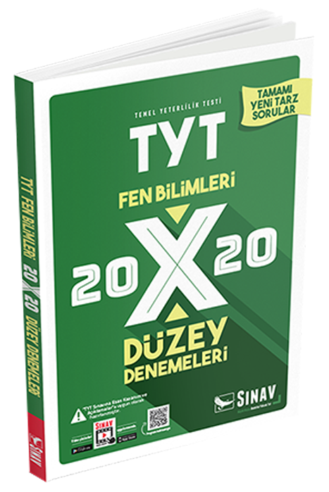 Sınav YKS TYT Fen Bilimleri 20x20 Düzey Denemeleri Sınav Yayınları