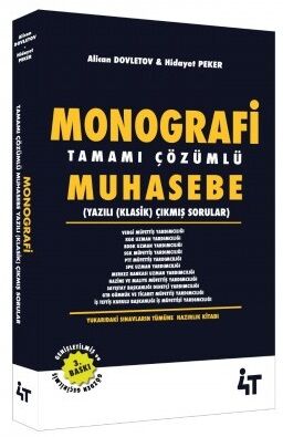 4T Yayınları KPSS A Grubu Muhasebe MONOGRAFİ Çıkmış Sorular Çözümlü 3. Baskı - Alican Dovletov 4T Yayınları