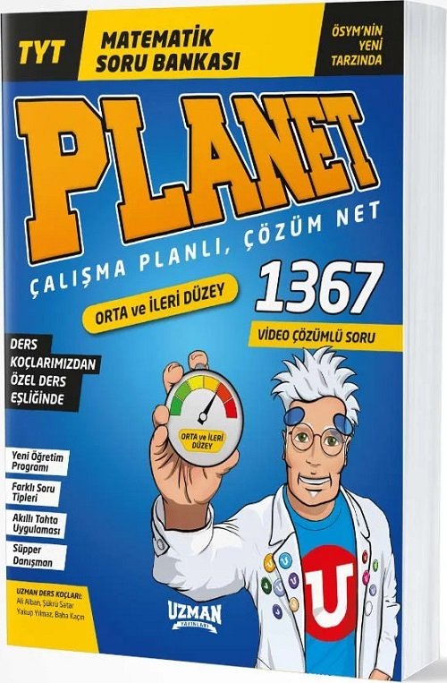 Uzman YKS TYT Matematik Planet Orta ve İleri Düzey Soru Bankası Uzman Yayınları