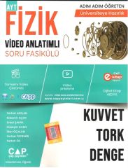 Çap Yayınları YKS TYT AYT Fizik Kuvvet Tork Denge Konu Anlatımlı Soru Bankası Video Çözümlü Çap Yayınları