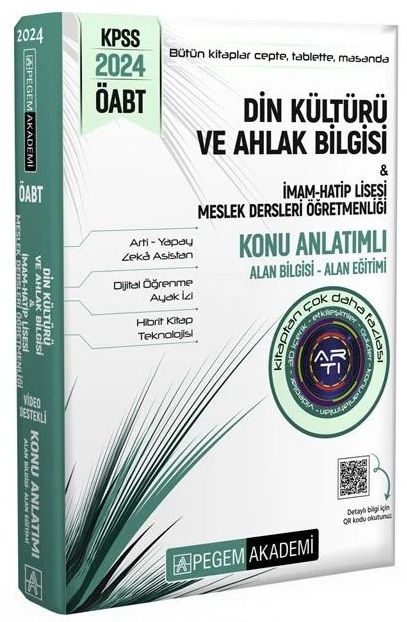 Pegem 2024 ÖABT Din Kültürü ve Ahlak Bilgisi Öğretmenliği Konu Anlatımlı Pegem Akademi Yayınları