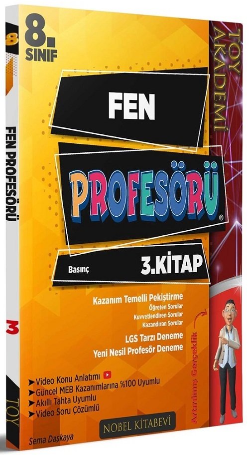 Toy Akademi 8. Sınıf Fen Profesörü 3. Kitap Basınç Toy Akademi Yayınları