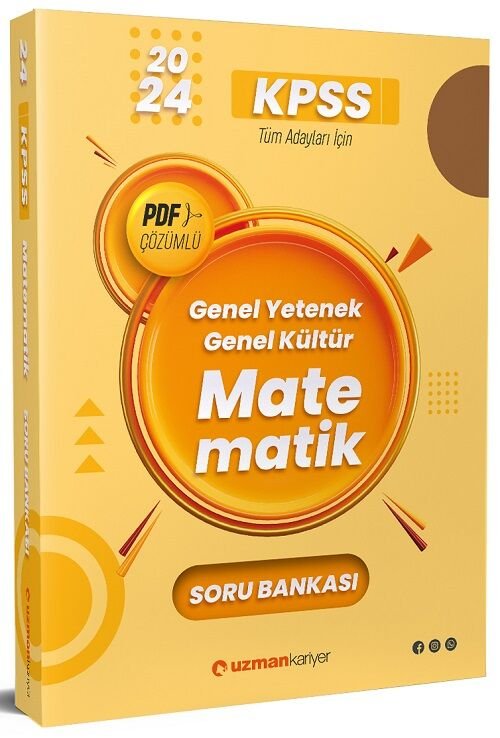 SÜPER FİYAT - Uzman Kariyer 2024 KPSS Matematik Soru Bankası PDF Çözümlü Uzman Kariyer Yayınları