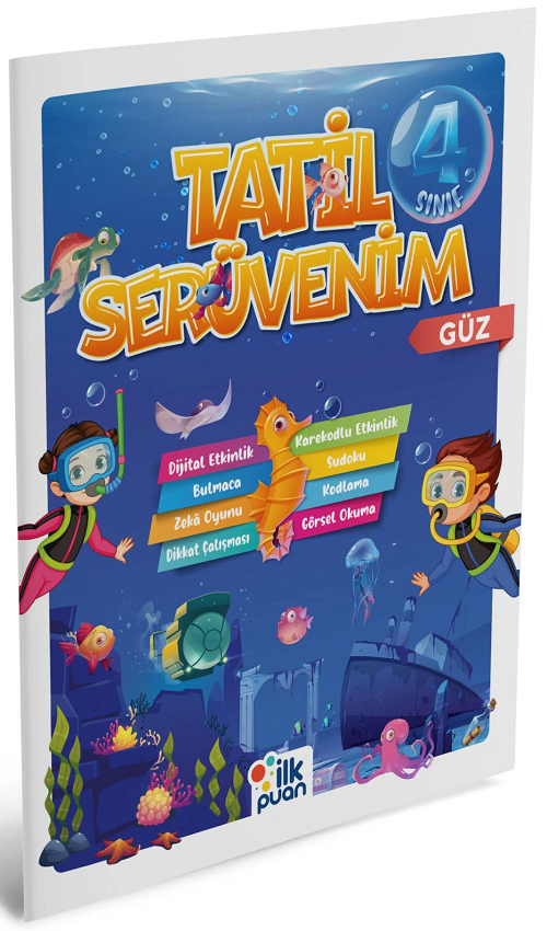 İlk Puan 4. Sınıf Tatil Serüvenim Güz Tatil Kitabı İlk Puan Yayınları