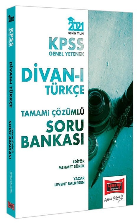 SÜPER FİYAT - Yargı 2021 KPSS Divanı Türkçe Soru Bankası Çözümlü - Levent Balkesen Yargı Yayınları