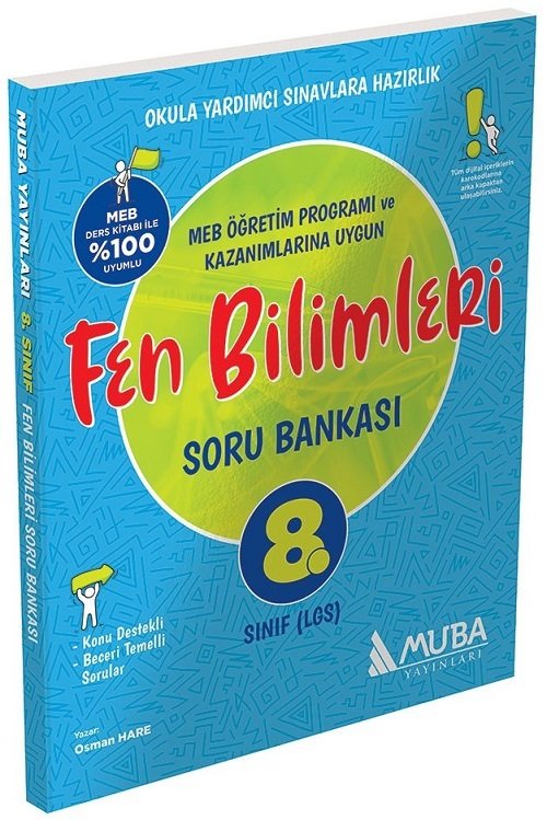 Muba 8. Sınıf Fen Bilimleri Soru Bankası Muba Yayınları