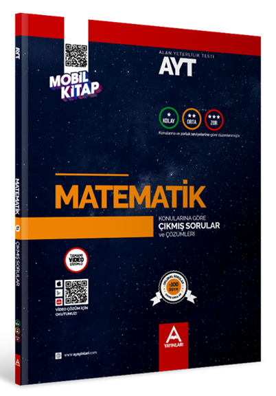 A Yayınları YKS AYT Matematik Konularına Göre Çıkmış Sorular Video Çözümlü A Yayınları