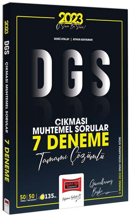 Yargı 2023 DGS Çıkması Muhtemel Sorular 7 Deneme Çözümlü Yargı Yayınları