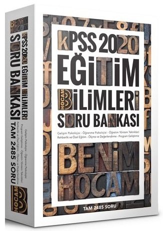 Benim Hocam 2020 KPSS Eğitim Bilimleri Soru Bankası Tek Kitap Benim Hocam Yayınları