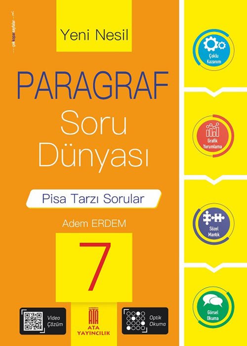 Ata Yayıncılık 7. Sınıf Paragraf Soru Dünyası Soru Bankası Ata Yayıncılık