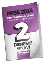 İstikrar Akademi 2024 KPSS Lise Ortaöğretim Ön Lisans 2 Deneme İstikrar Akademi