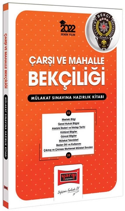 Yargı 2022 Çarşı ve Mahalle Bekçiliği Mülakat Sınavı Hazırlık Kitabı Yargı Yayınları