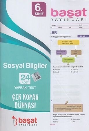 Başat 6. Sınıf Sosyal Bilgiler 24 Yaprak Test Başat Yayınları