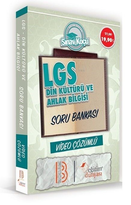 SÜPER FİYAT - Eğitim Dünyası 8. Sınıf LGS Din Kültürü ve Ahlak Bilgisi Sınav Koçu Soru Bankası Video Çözümlü Eğitim Dünyası Yayınları