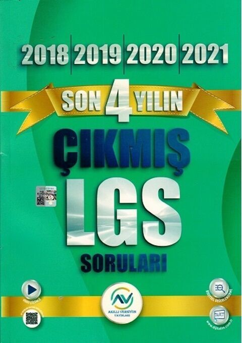 Av Yayınları 8. Sınıf LGS Son 4 Yılın Çıkmış Soruları Av Yayınları