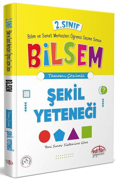 Editör 2. Sınıf Bilsem Hazırlık Şekil Yeteneği Editör Yayınları