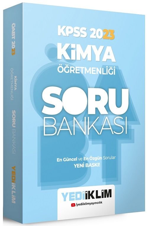 Yediiklim 2023 ÖABT Kimya Öğretmenliği Soru Bankası Çözümlü Yediiklim Yayınları