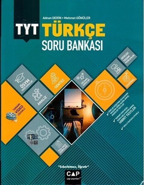 Çap Yayınları YKS TYT Türkçe Soru Bankası Video Çözümlü Çap Yayınları