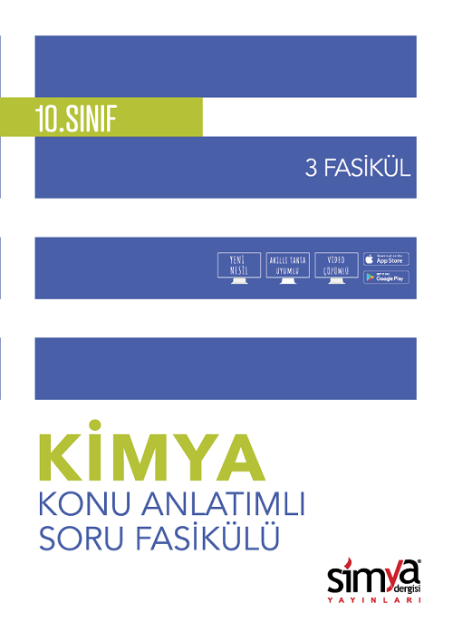 Simya 10. Sınıf Kimya Konu Anlatımlı Soru Fasikülü 3 Fasikül Simya Yayınları