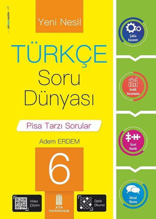 Ata Yayıncılık 6. Sınıf Türkçe Soru Dünyası Soru Bankası Ata Yayıncılık