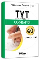 Ankara Yayıncılık YKS TYT Coğrafya 40 Yaprak Test Ankara Yayıncılık