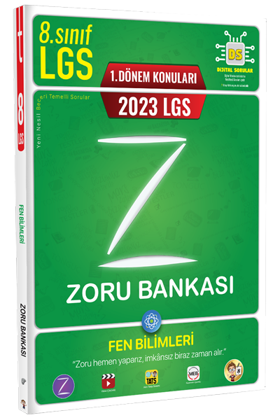 Tonguç 2023 8. Sınıf LGS 1. Dönem Fen Bilimleri Zoru Bankası Tonguç Akademi