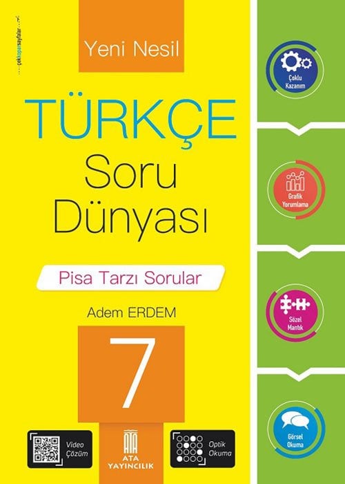 Ata Yayıncılık 7. Sınıf Türkçe Soru Dünyası Soru Bankası Ata Yayıncılık