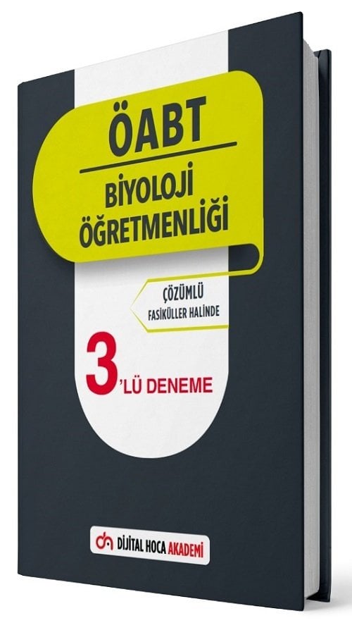 Dijital Hoca ÖABT Biyoloji Öğretmenliği 3 Deneme Çözümlü Dijital Hoca Akademi