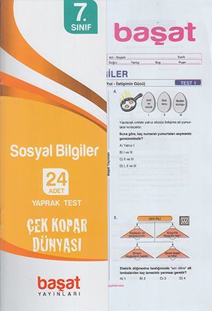 Başat 7. Sınıf Sosyal Bilgiler 24 Yaprak Test Başat Yayınları