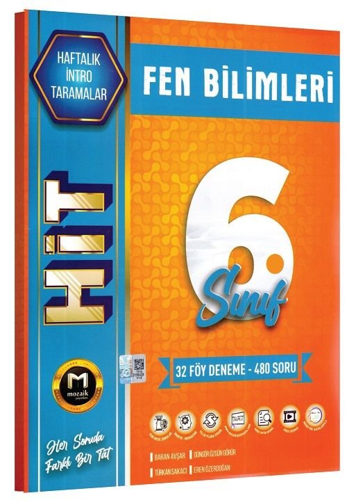 Mozaik 6. Sınıf Fen Bilimleri HİT 32 Deneme Mozaik Yayınları