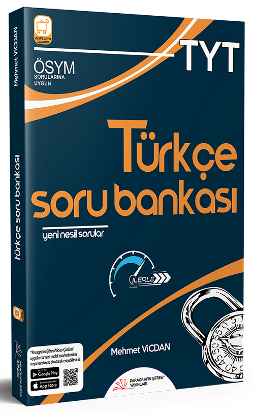 Paragrafın Şifresi YKS TYT Türkçe Soru Bankası - Mehmet Vicdan Paragrafın Şifresi Yayınları