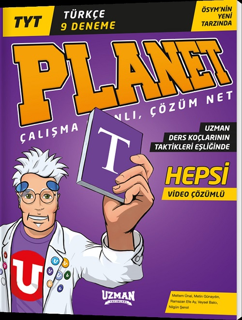 Uzman YKS TYT Türkçe Planet 9 Deneme Video Çözümlü Uzman Yayınları