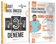 Yönerge 2023 ÖABT Okul Öncesi Soru Cevap + İndeks 5 Deneme 2 li Set - Muhammet Güngör Yönerge + İndeks Akademi Yayınları