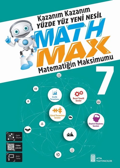 Ata Yayıncılık 7. Sınıf Matematik Math Max Matematğin Maksimumu Soru Bankası Ata Yayıncılık