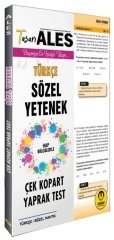 SÜPER FİYAT - Tasarı 2020 ALES Türkçe Sözel Yetenek Yaprak Test Çek Kopart Tasarı Yayınları