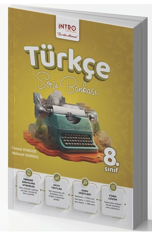 İntro 8. Sınıf Türkçe Soru Bankası İntro Yayınları