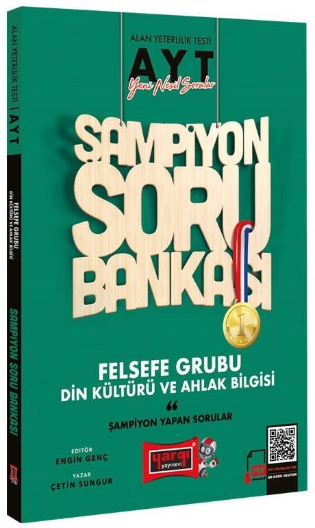 SÜPER FİYAT - Yargı YKS AYT Felsefe Grubu Din Kültürü ve Ahlak Bilgisi Şampiyon Soru Bankası Yargı Yayınları