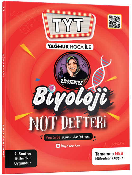 Biyosentez YKS TYT Biyoloji Not Defteri - Yağmur Yük Biyosentez Yayınları